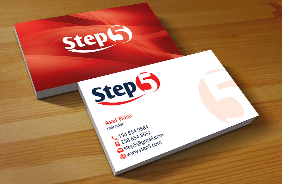 Business Card Design by Hardcore Design for Step5 | Design #4393162