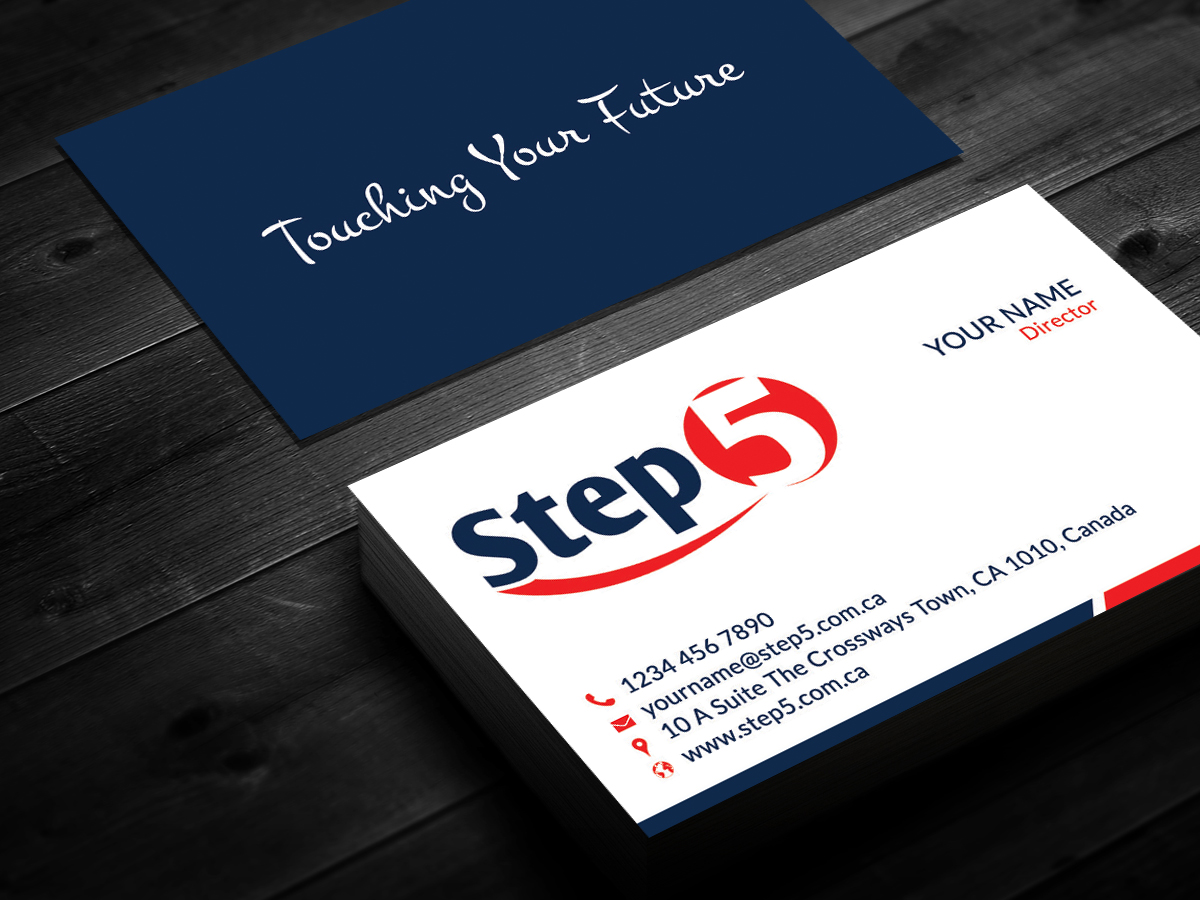 Diseño de Tarjeta de Presentación por Sarah Haroon para Step5 | Diseño #4358826