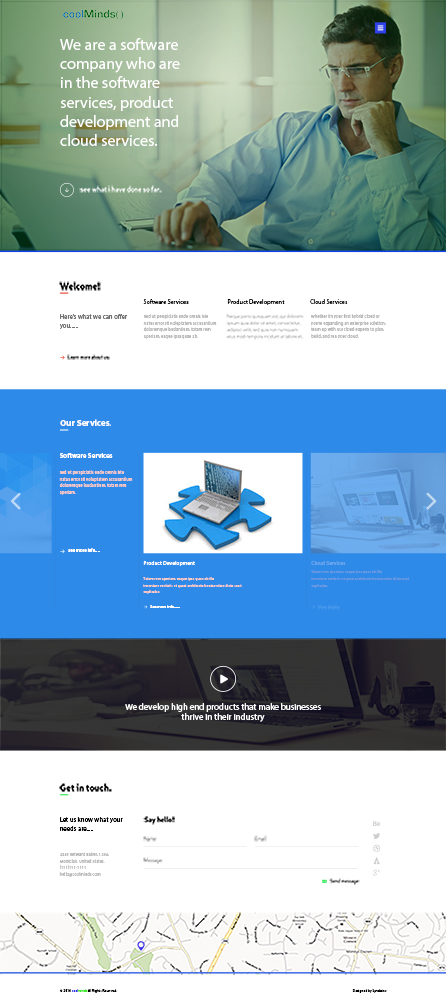 Web Design by Brian Thomas for this project | Design #4484508