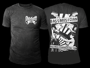 Music Inspired T-shirt Design Project for Bass Musician Magazine
