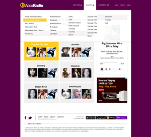 Web Design by AVROM for AccuRadio | Design: #4364722