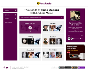 Web Design by AVROM for AccuRadio | Design: #4366836