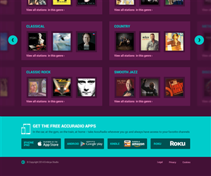 Web Design by Channel Studio for AccuRadio | Design: #4394476