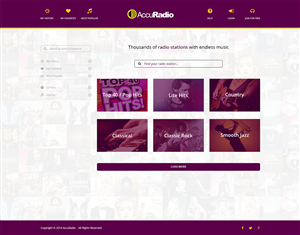 Web Design by Alex Andu for AccuRadio | Design: #4394063