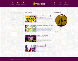 Web Design by Alex Andu for AccuRadio | Design: #4394065