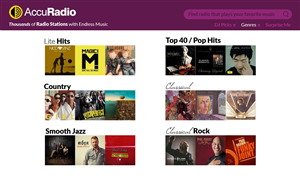 Web Design by coa for AccuRadio | Design: #4395940