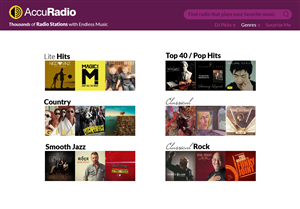 Web Design by coa for AccuRadio | Design: #4396444