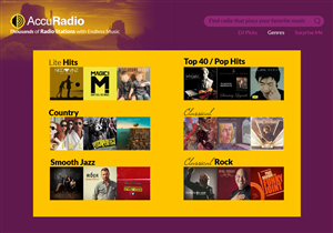 Web Design by coa for AccuRadio | Design: #4397731