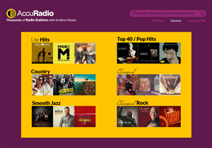 Web Design by coa for AccuRadio | Design: #4397745