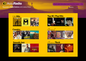 Web Design by coa for AccuRadio | Design: #4409897