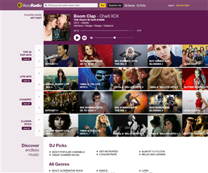 Web Design by Natalia for AccuRadio | Design: #4369664