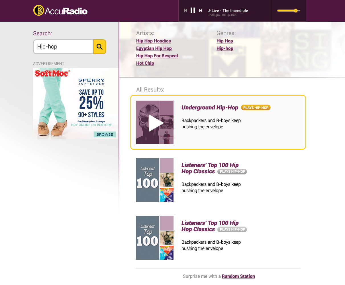 Web Design par SMST Designs pour AccuRadio | Design #4380282