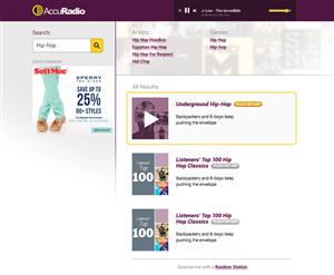 Web Design by SMST Designs for AccuRadio | Design #4380282