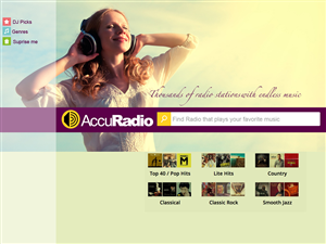 Web Design by iyad mahmoud alsmadi for AccuRadio | Design: #4376692