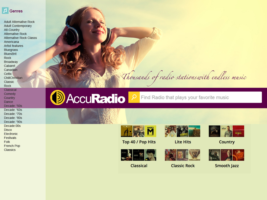 Web Design by iyad mahmoud alsmadi for AccuRadio | Design #4376702