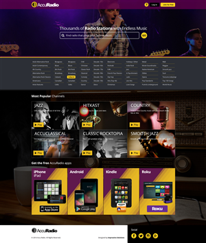 Web Design par Impressive Solutions pour AccuRadio | Design : #4390345