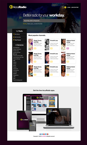 Web-Design von FreshCreations für AccuRadio | Design #4398369