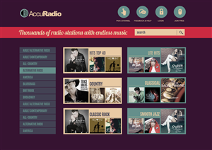 Web Design by jeckx2 for AccuRadio | Design: #4386213