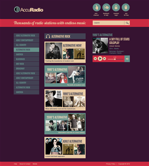 Web Design by jeckx2 for AccuRadio | Design: #4387826