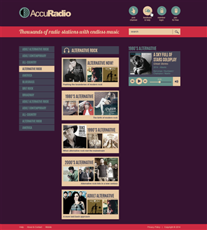 Web Design by jeckx2 for AccuRadio | Design: #4394401