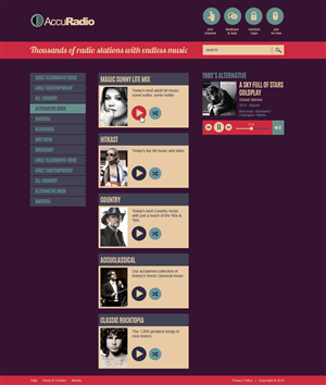 Web Design by jeckx2 for AccuRadio | Design: #4407829