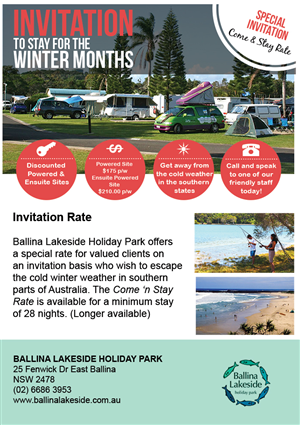 Banner Ad Design by Karolin for Byron Holiday Park Pty Ltd | Design: #4361399