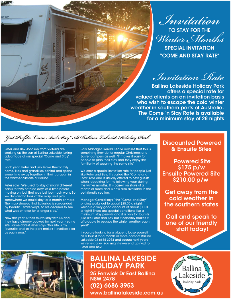 Diseño De Banner Publicitario por shakar para Byron Holiday Park Pty Ltd | Diseño #4361835