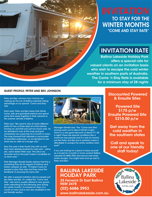 Design de Bannière  par shakar pour Byron Holiday Park Pty Ltd | Design #4367051