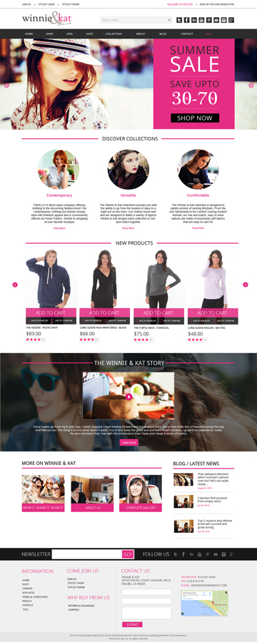 Diseño Wordpress por DesignWizards para Winnie & Kat | Diseño #4440140