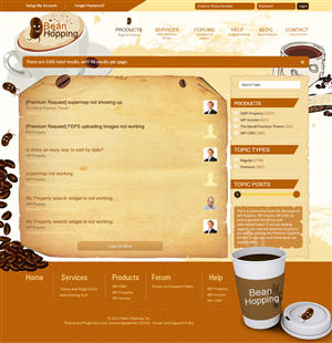 Coffee - Forum Design | Diseño Web por TechWise