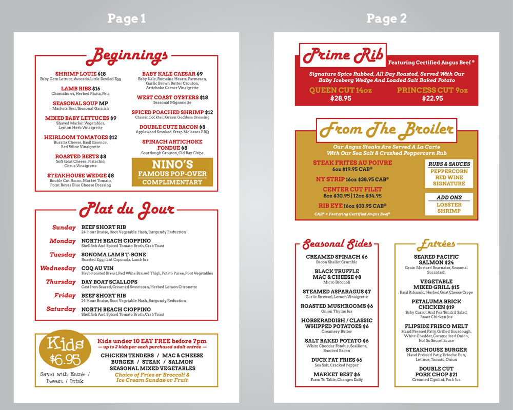 Menü-Design von Ekanite für dieses Projekt | Design #4366763