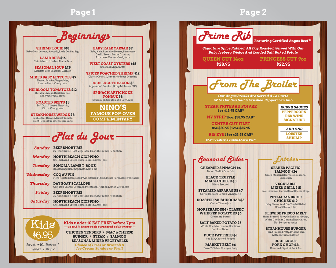 Menü-Design von Ekanite für dieses Projekt | Design #4374779