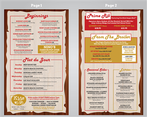 Menu Design by Ekanite for this project | Design: #4374779
