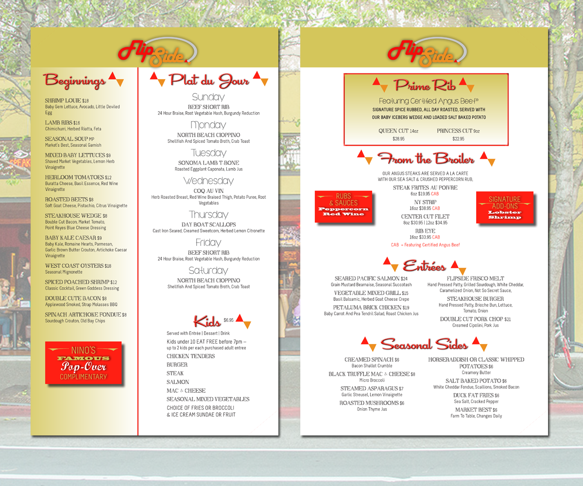 Menu Design by iD_intelligentDesign for this project | Design #4373054