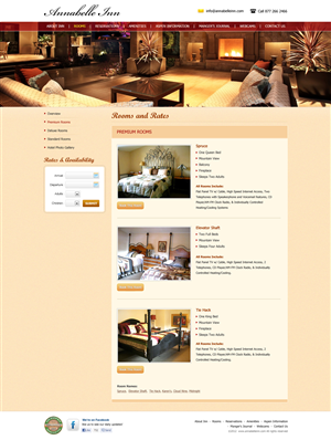 Annabelle Inn website redesign | Web-Design von James