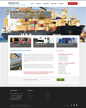 Wordpress Design by Roy for Freight Etc Inc. | Design #4369330