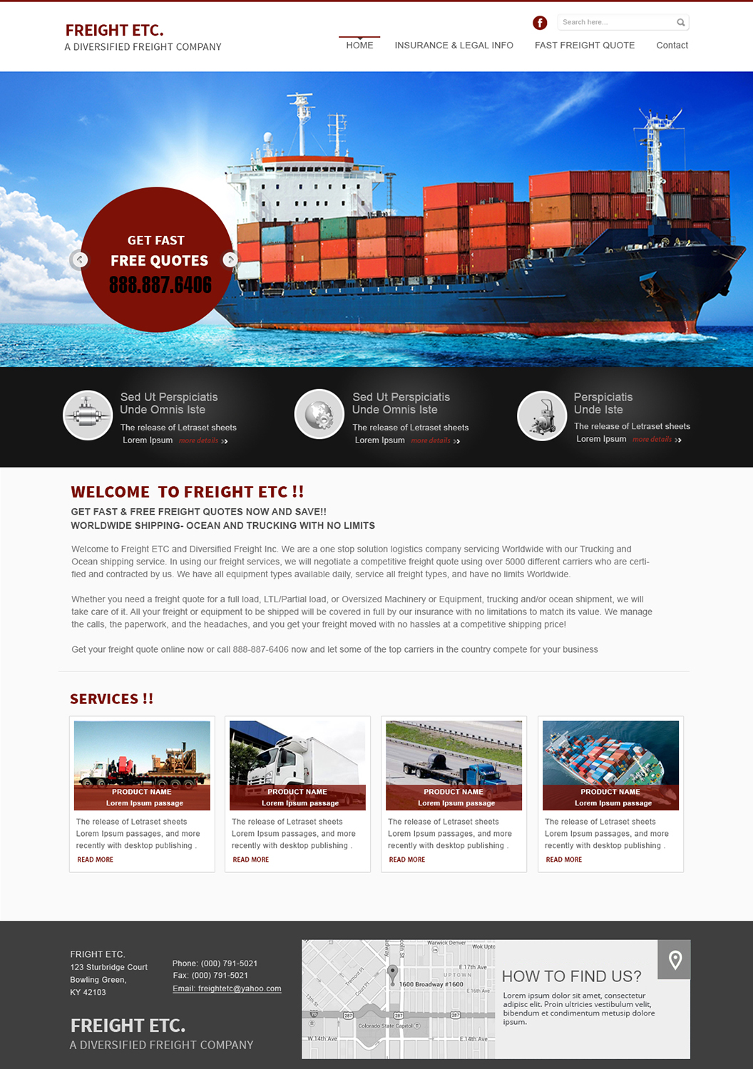 Wordpress Design by webxvision for Freight Etc Inc. | Design #4390454