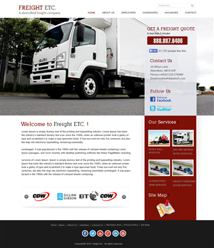 Wordpress Design by webxvision for Freight Etc Inc. | Design: #4390485