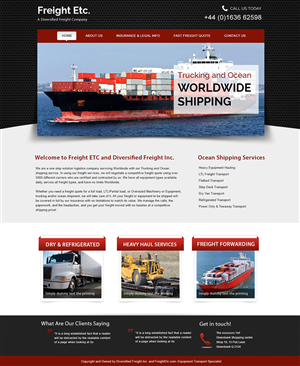 Wordpress Design by webxvision for Freight Etc Inc. | Design: #4397921