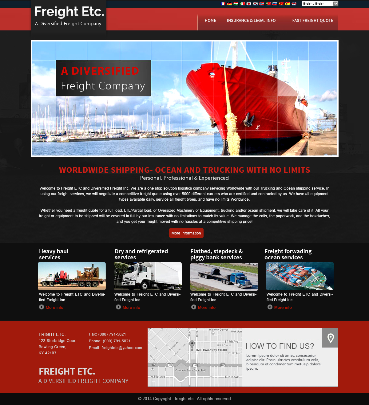 Wordpress Design by webxvision for Freight Etc Inc. | Design #4403581