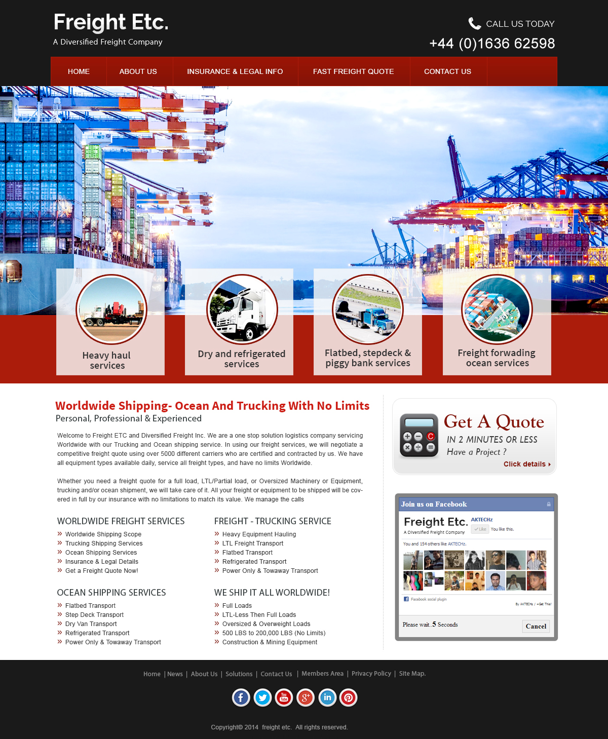 Wordpress Design by webxvision for Freight Etc Inc. | Design #4404229