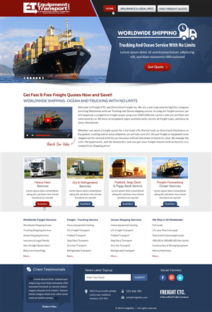 New Template design for Website in Wordpress