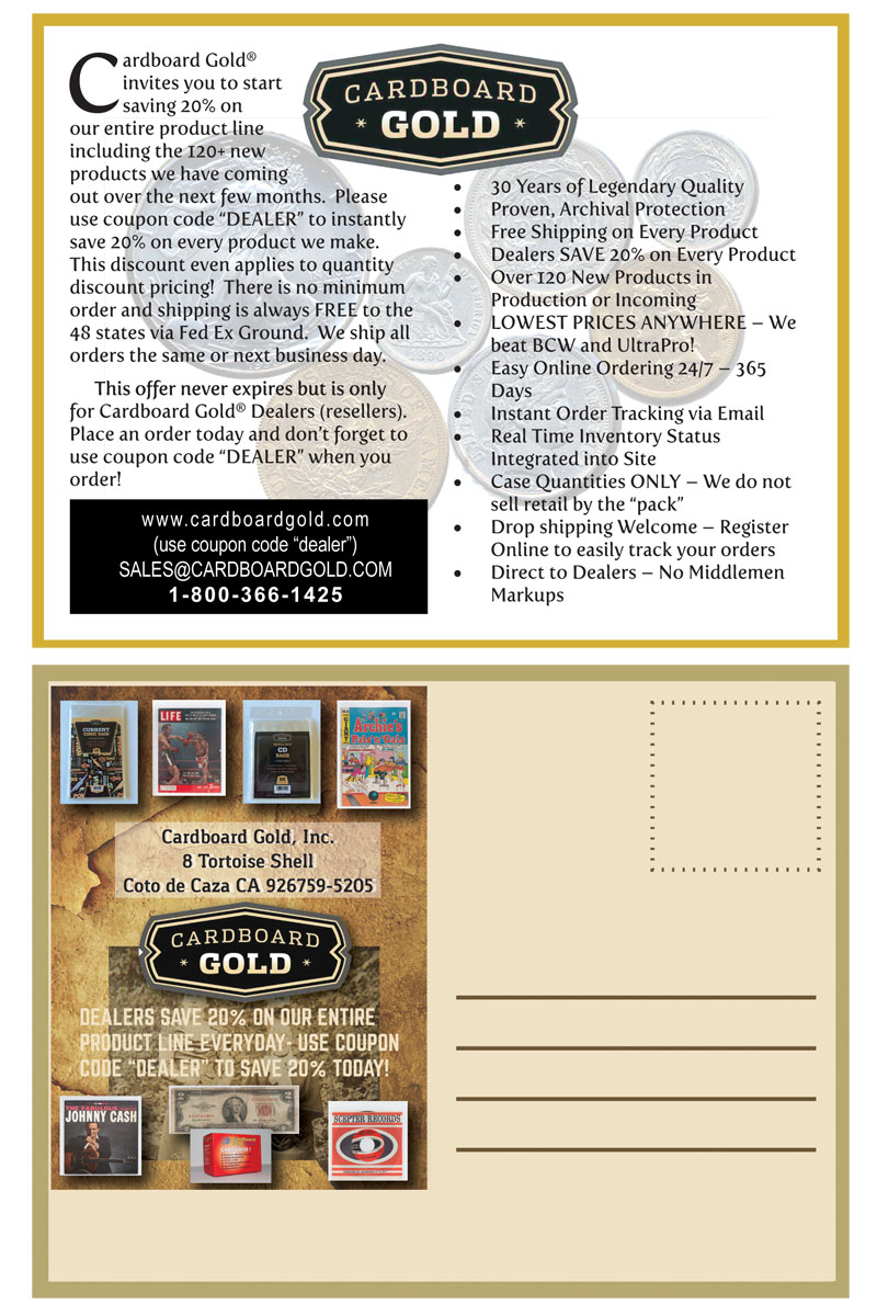Postcard Design by Venus L. Penaflor for Cardboard+Gold%2C+Inc. | Design #4379666