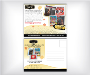 Postcard Design by Chitra for Cardboard+Gold%2C+Inc. | Design: #4378248