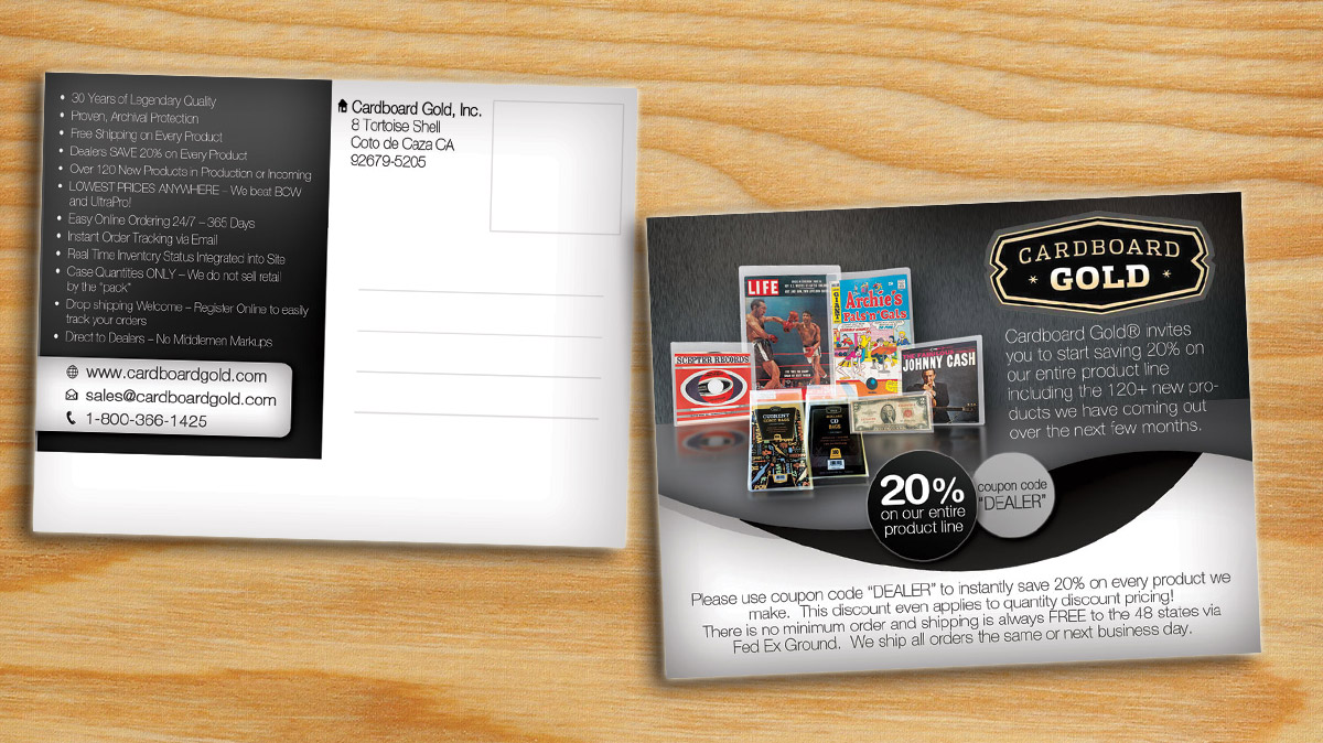 Postkarten-Design von alessandroevge für Cardboard+Gold%2C+Inc. | Design #4369590