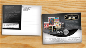 Postcard Design by alessandroevge for Cardboard+Gold%2C+Inc. | Design: #4369590