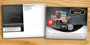 Postcard Design by alessandroevge for Cardboard+Gold%2C+Inc. | Design: #4378376