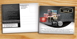 Postcard Design by alessandroevge for Cardboard+Gold%2C+Inc. | Design: #4378643