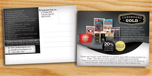 Postcard Design by alessandroevge for Cardboard+Gold%2C+Inc. | Design: #4378797