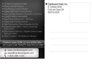 Postcard Design by alessandroevge for Cardboard+Gold%2C+Inc. | Design: #4378885